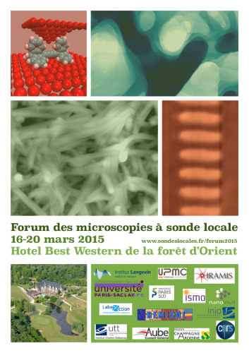 Affiche du forum 2015 des microscopies à sonde locale
