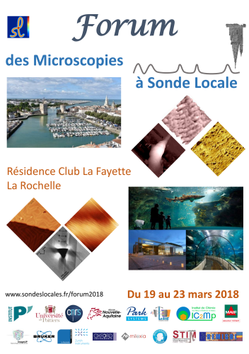 Affiche du forum 2018 des microscopies à sonde locale