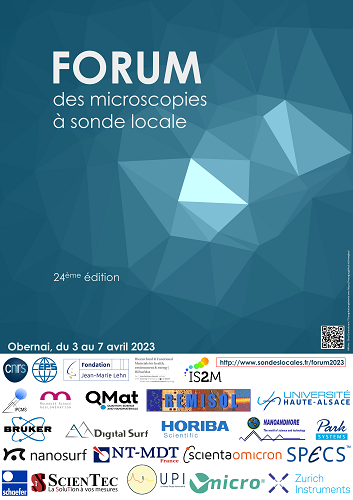 Affiche du forum 2023 des microscopies à sonde locale